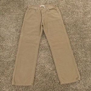 Levi's Vintage Jeans Men's 34x34 Tan Corduroy 569 Loose Straight Corduroy